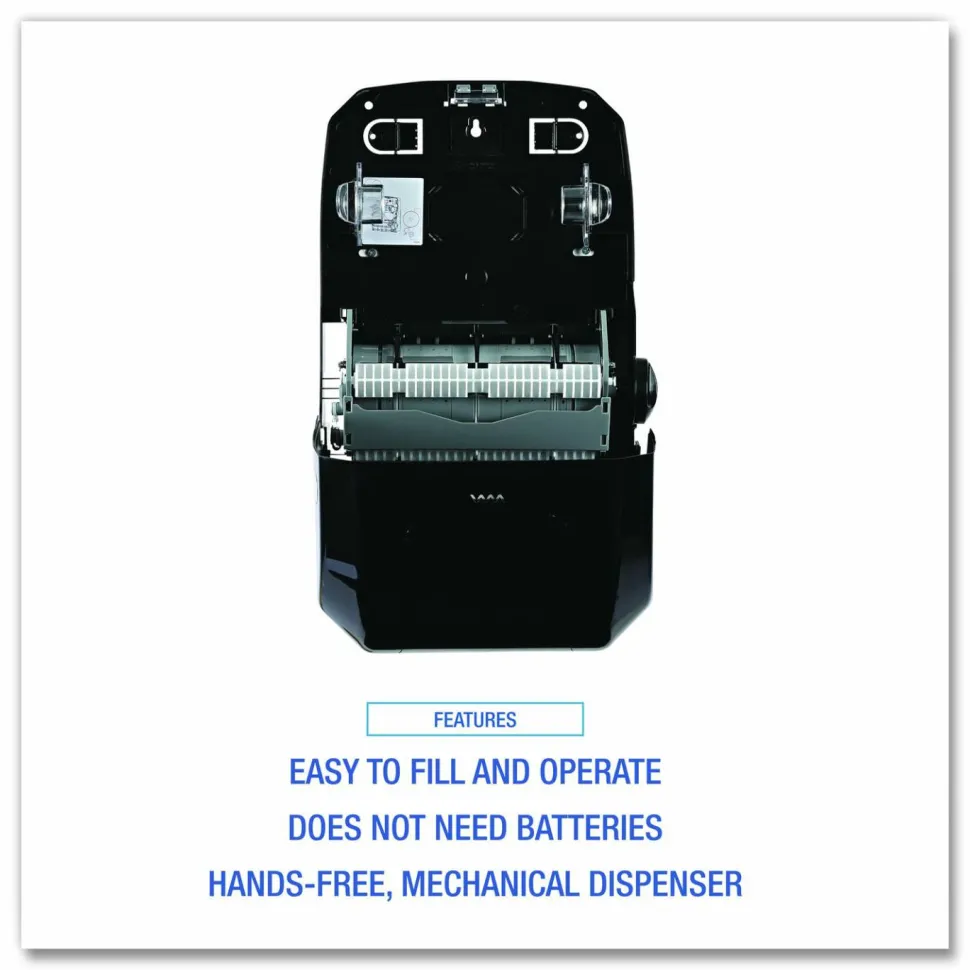 Boardwalk Hands Free Mechanical Towel Dispenser, 13.25 x 10.25 x 16.25, Black