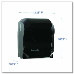 Boardwalk Hands Free Mechanical Towel Dispenser, 13.25 x 10.25 x 16.25, Black