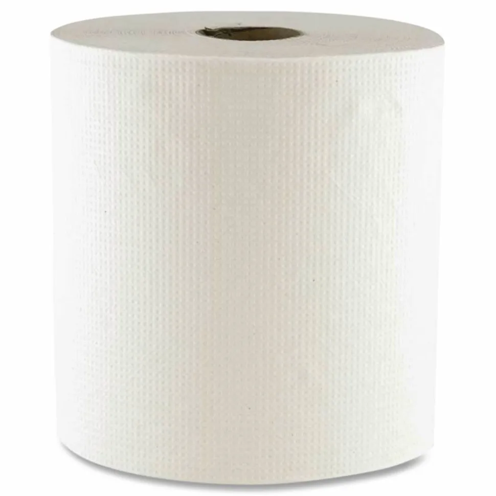 Boardwalk Hard Wound Towel, 1 Ply, 8" x 700 ft, White, 6/Carton
