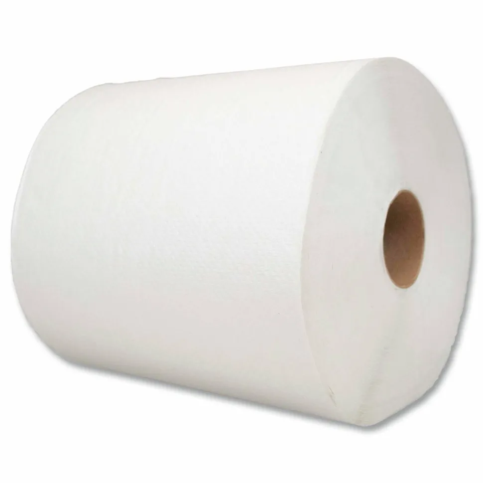 Boardwalk Hard Wound Towel, 1 Ply, 8" x 700 ft, White, 6/Carton