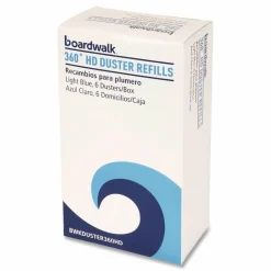 Boardwalk 360 HD Duster Refills, Soft Fluffy Fibers, Light Blue, 6 Dusters/Box, 4 Boxes/Carton