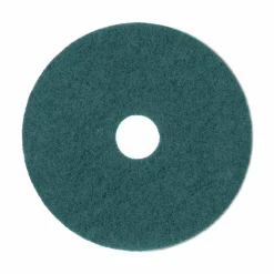 Boardwalk Heavy-Duty Scrubbing Floor Pads, 20" Diameter, Green, 5/Carton