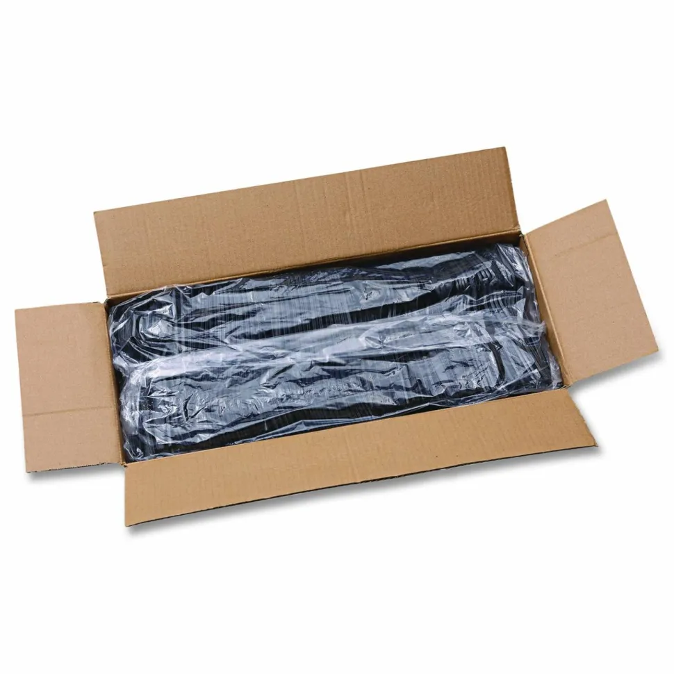 Boardwalk Heavyweight Polypropylene Cutlery, Fork, Plastic, Black, 1,000/Carton