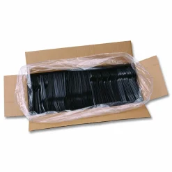 Boardwalk Heavyweight Polypropylene Cutlery, Fork, Plastic, Black, 1,000/Carton