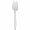 Boardwalk Heavyweight Polypropylene Cutlery, Spoon, Plastic, White, 1,000/Carton