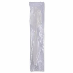 Boardwalk Heavyweight Wrapped Polypropylene Cutlery, Spoon, Plastic, White, 1,000/Carton