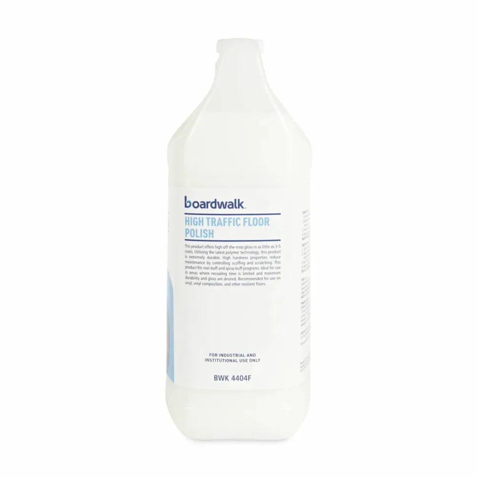 Boardwalk High Traffic Floor Polish, Apply 3 to 5 Coats per Application, 1 gal Bottle