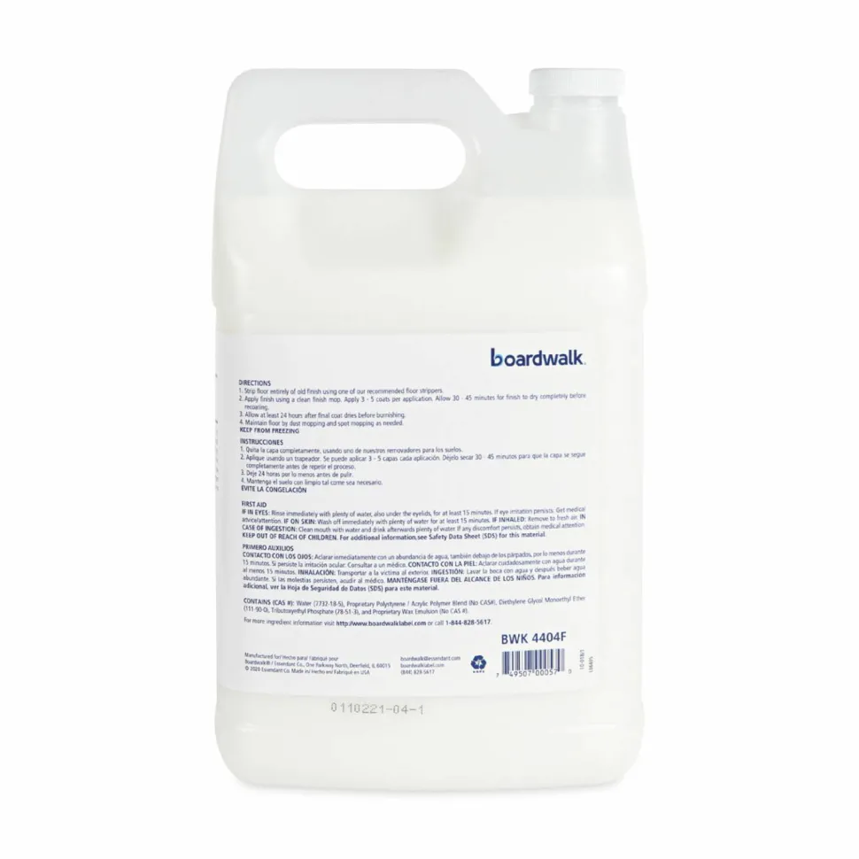 Boardwalk High Traffic Floor Polish, Apply 3 to 5 Coats per Application, 1 gal Bottle