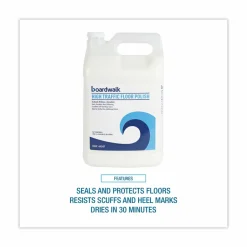 Boardwalk High Traffic Floor Polish, Apply 3 to 5 Coats per Application, 1 gal Bottle