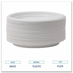 Boardwalk Hi-Impact Plastic Dinnerware, Plate, 9