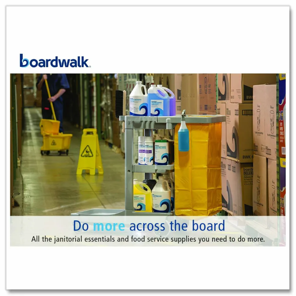 Boardwalk Hydrospun Wipers, Heavy Duty, 12 x 12, White, 475/Roll