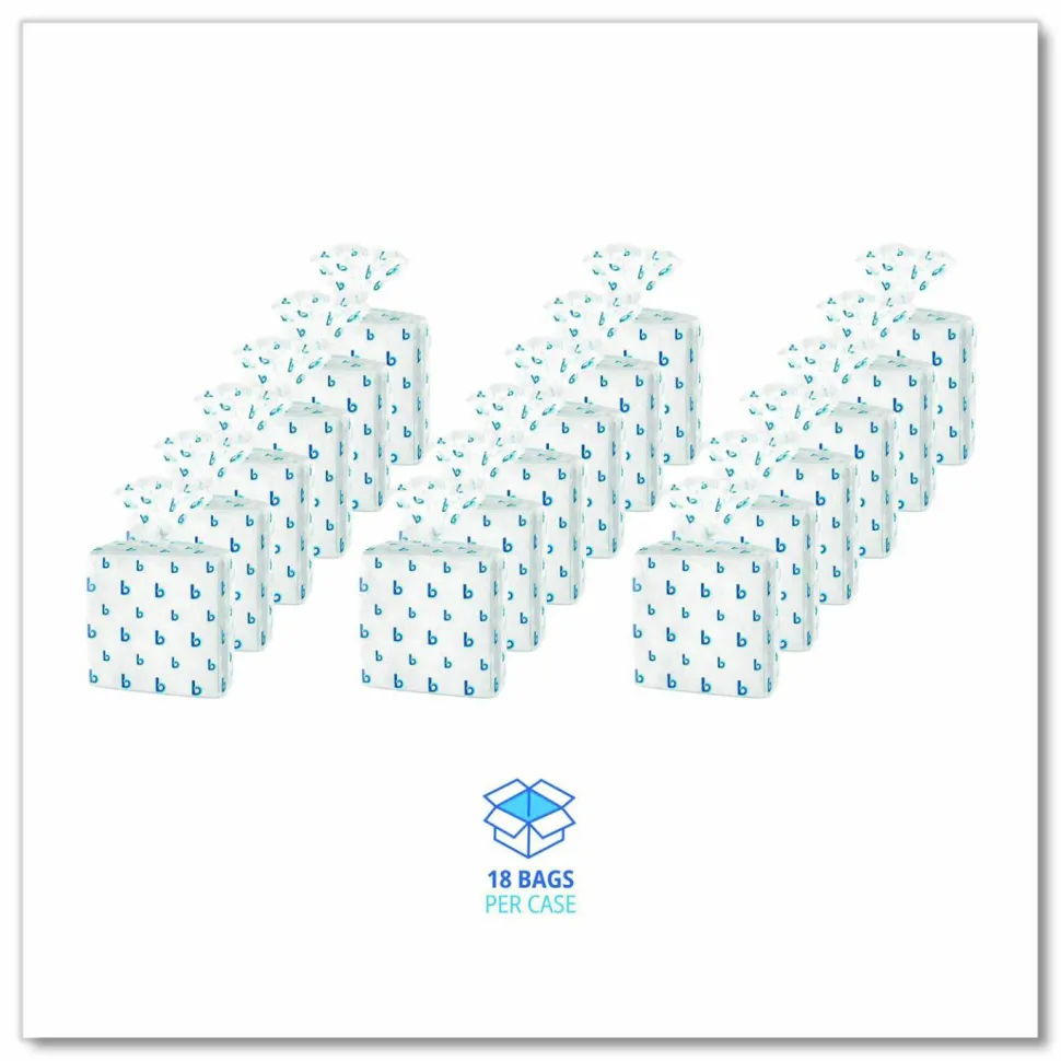Boardwalk Hydrospun Wipers, 1-Ply, 12 x 13, White, 50/Bag, 18 Bags/Carton
