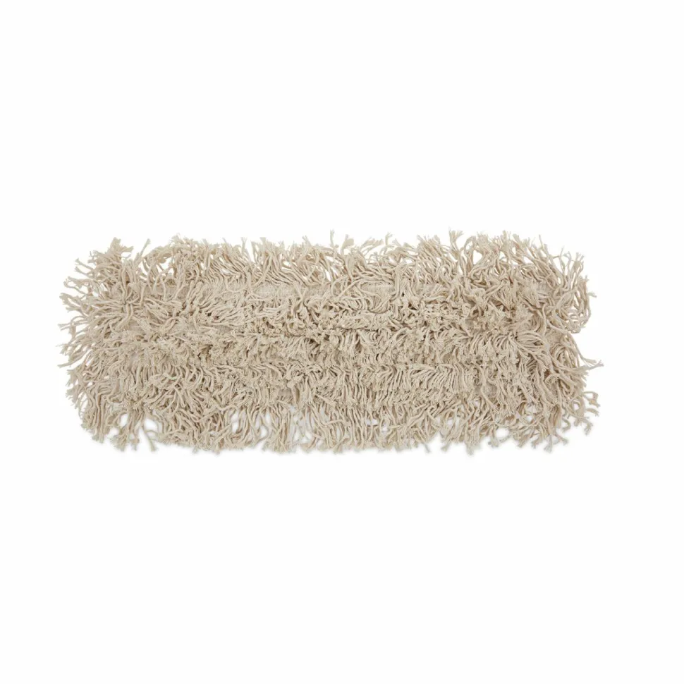 Boardwalk Industrial Dust Mop Head, Cotton, 18 x 3, White