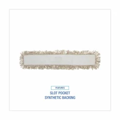 Boardwalk Industrial Dust Mop Head, Cotton, 36 x 3, White