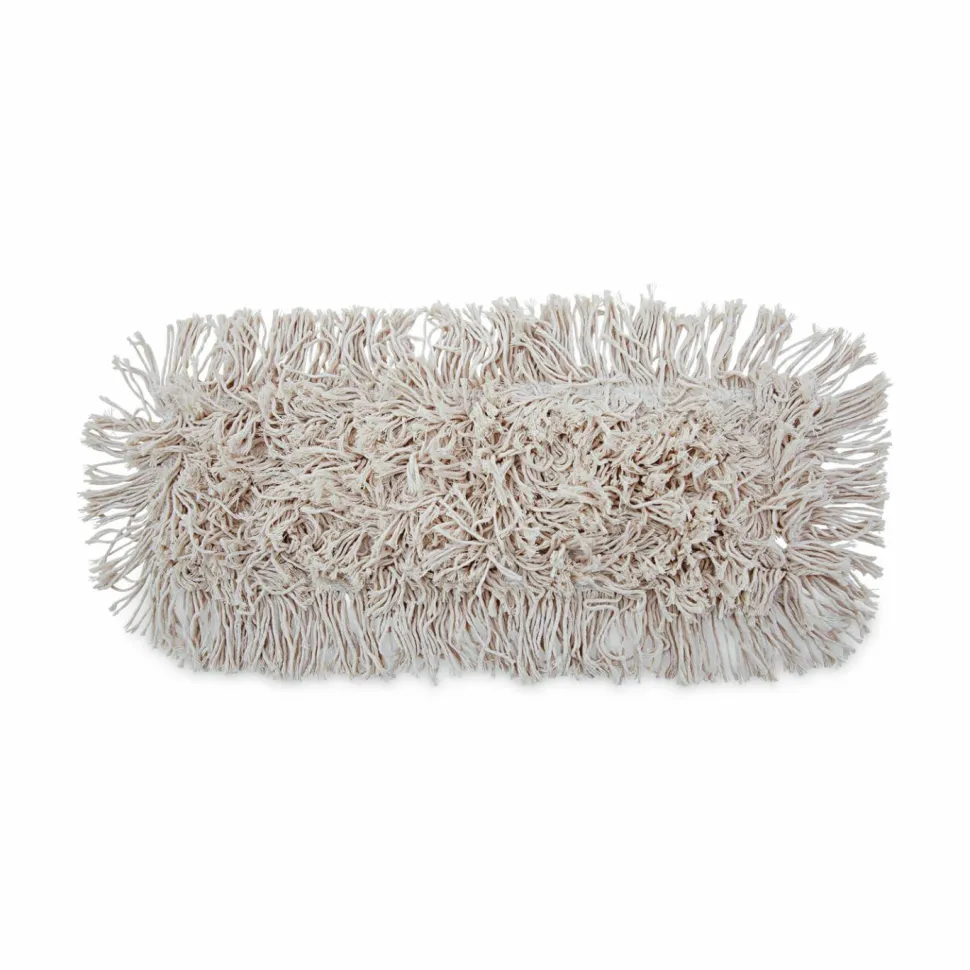 Boardwalk Industrial Dust Mop Head, Cotton, 12 x 5, White