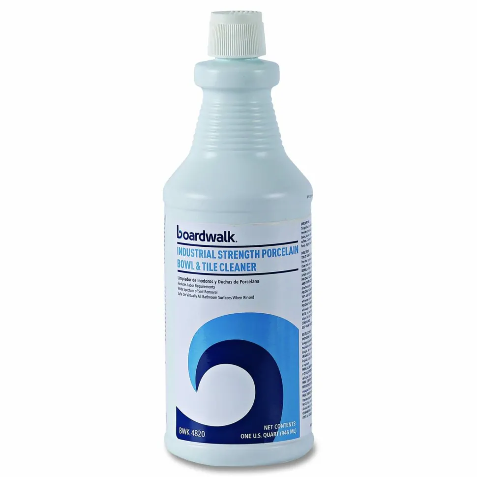 Boardwalk Industrial Strength RTU Porcelain Bowl and Tile Cleaner, 32 oz Bottle, 12/Carton