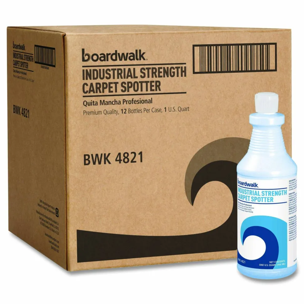 Boardwalk Industrial Strength Carpet Spotter, Unscented, 32 oz Bottle, 12/Carton