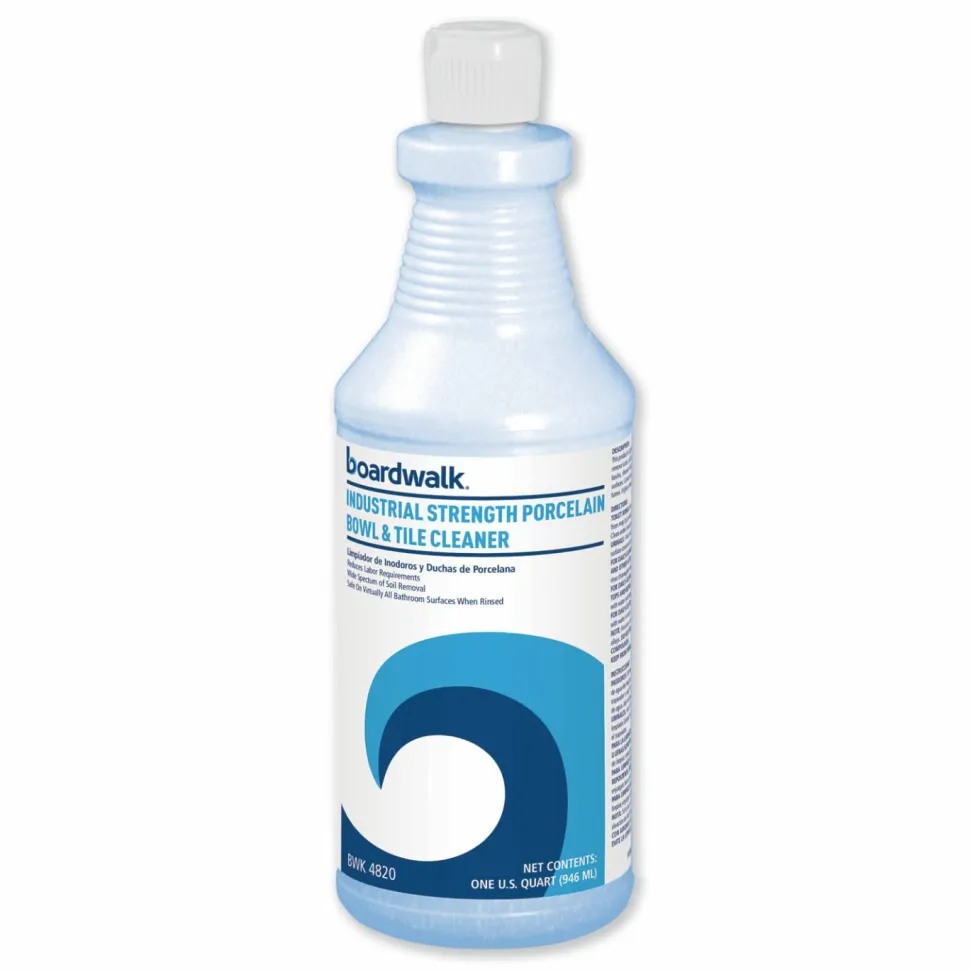 Boardwalk Industrial Strength RTU Porcelain Bowl and Tile Cleaner, 32 oz Bottle