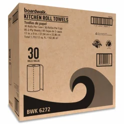 Boardwalk Kitchen Roll Towel, 2-Ply, 11 x 9, White, 85 Sheets/Roll, 30 Rolls/Carton