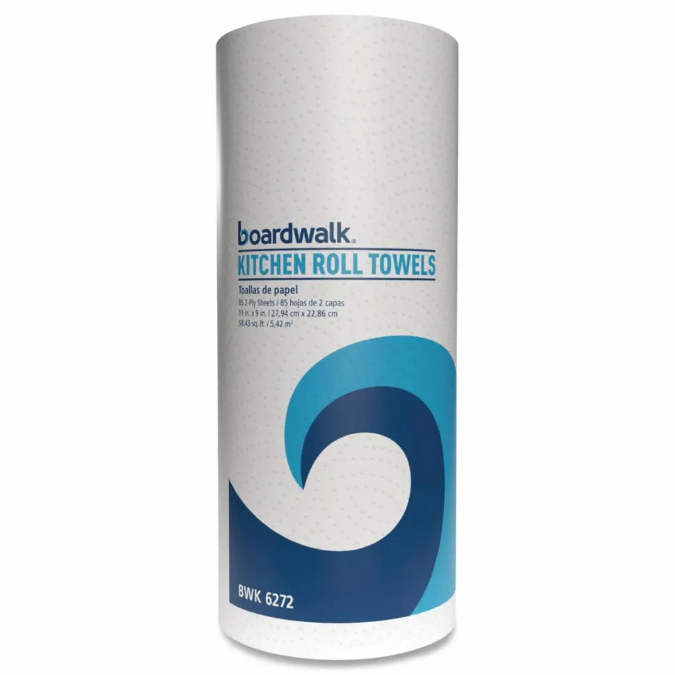Boardwalk Kitchen Roll Towel, 2-Ply, 11 x 9, White, 85 Sheets/Roll, 30 Rolls/Carton