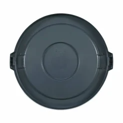 Boardwalk Lids for 32 gal Waste Receptacle, Flat-Top, Round, Plastic, Gray