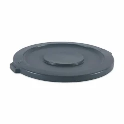 Boardwalk Lids for 32 gal Waste Receptacle, Flat-Top, Round, Plastic, Gray