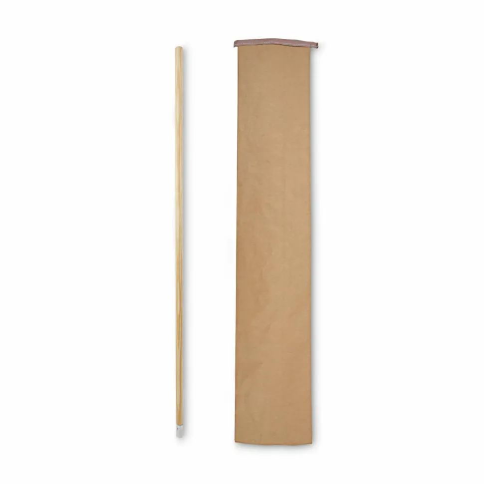 Boardwalk Lie-Flat Screw-In Mop Handle, 1.13" dia x 54", Natural