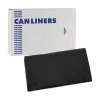 Boardwalk Linear Low Density Industrial Can Liners, 45 gal, 0.7 mil, 40" x 46", Black, Flat Pack, 100/Carton