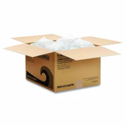 Boardwalk Linen-Feel Flat Napkins, 1-Ply, 14 x 14, White, 1,000/Carton