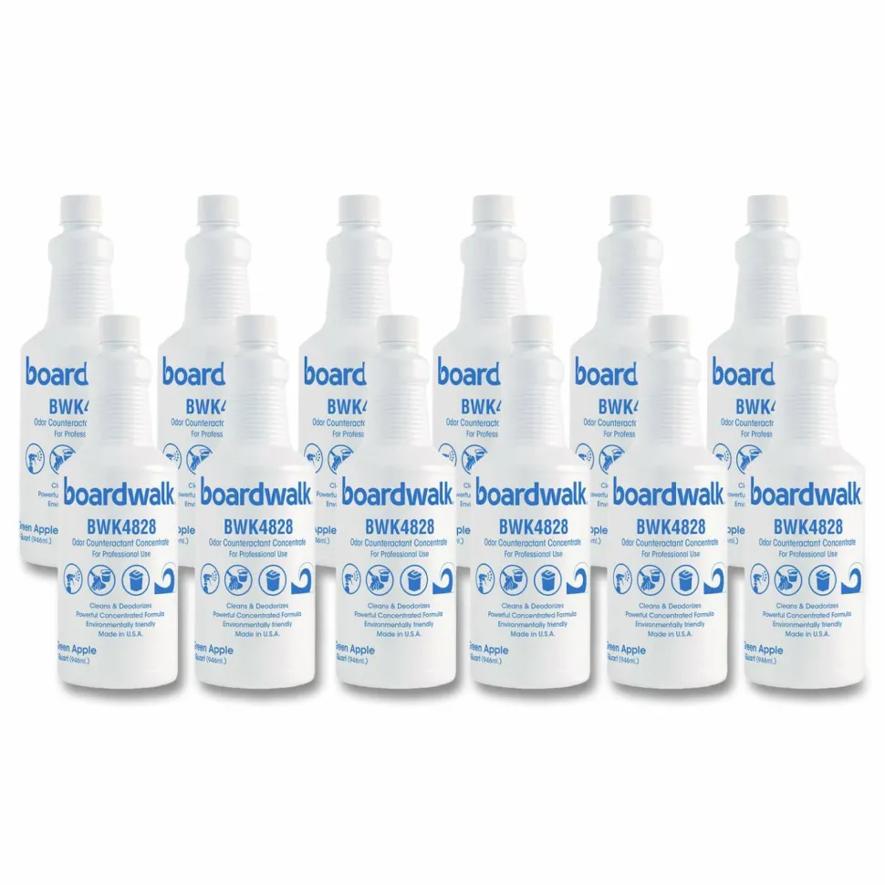 Boardwalk Liquid Deodorizer, Green Apple, 32 oz Bottle, 12/Carton