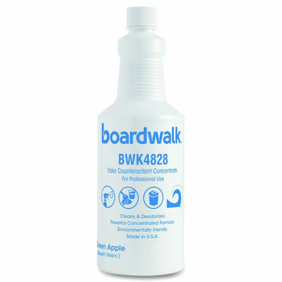 Boardwalk Liquid Deodorizer, Green Apple, 32 oz Bottle, 12/Carton