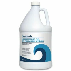 Boardwalk Liquid Fragrance-Free, Dye-Free Laundry Detergent, Unscented, 1 gal Bottle, 4/Carton