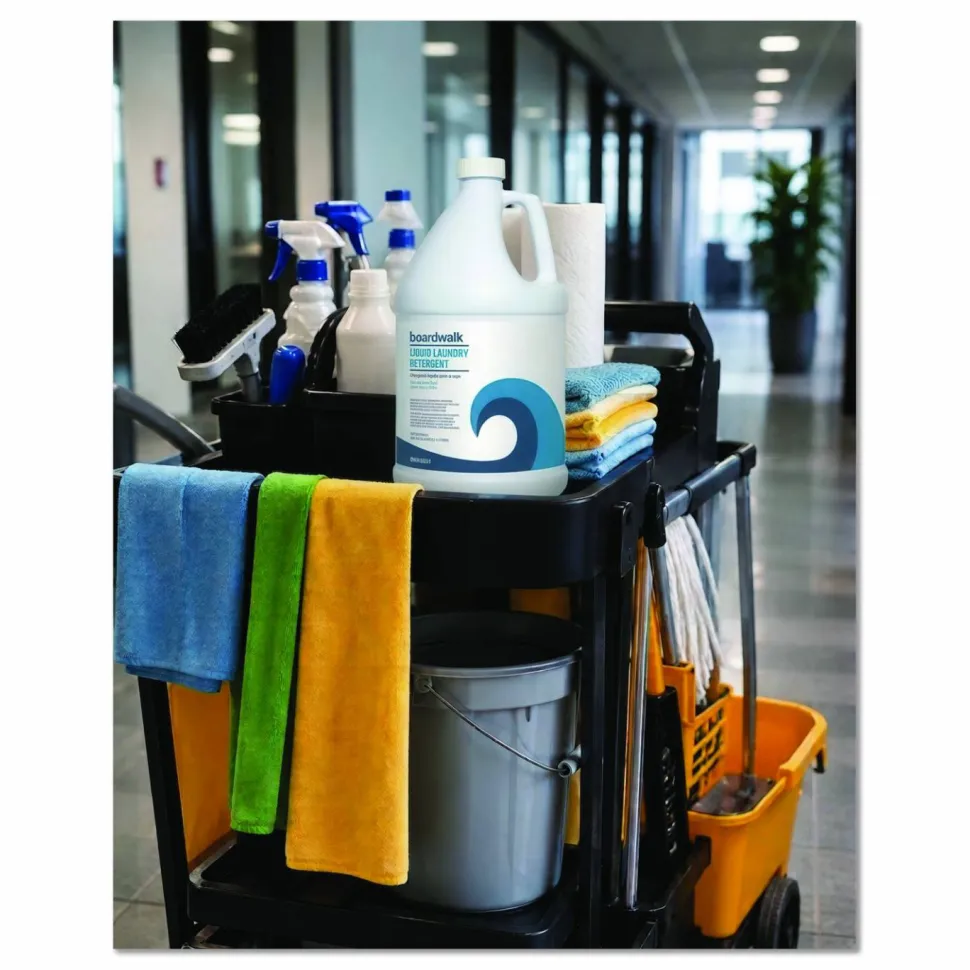 Boardwalk Liquid Laundry Detergent, Fresh and Clean Scent, 1 gal Bottle, 4/Carton