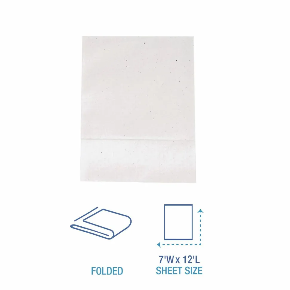 Boardwalk Low-Fold Dispenser Napkins, 1-Ply, 7 x 12, White, 400/Pack, 20 Packs//Carton