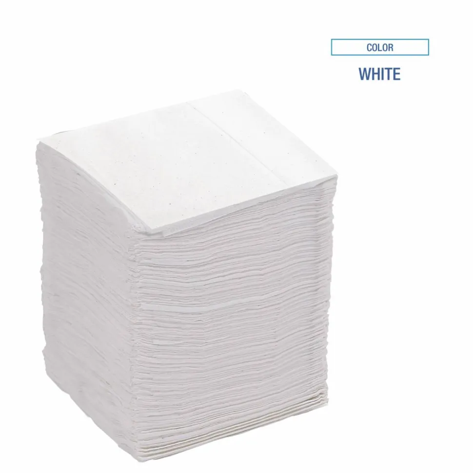 Boardwalk Low-Fold Dispenser Napkins, 1-Ply, 7 x 12, White, 400/Pack, 20 Packs//Carton
