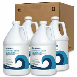 Boardwalk Luxury Floor Cleaner and Protectant, Lemon Scent, 1 gal Bottle, 4/Carton