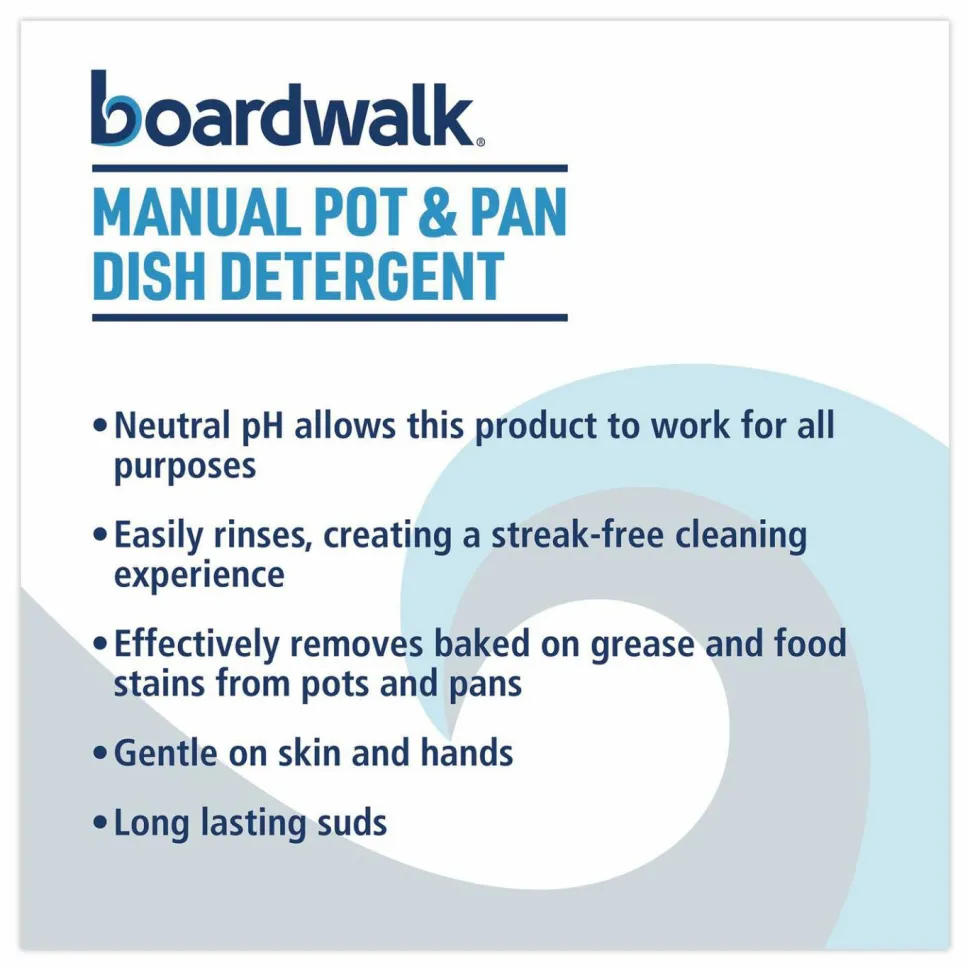 Boardwalk Manual Pot and Pan Dish Detergent, Fresh Breeze Scent, 5 gal Pail
