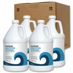 Boardwalk Manual Pot and Pan Dish Detergent, Fresh Breeze Scent, 1 gal Bottle, 4/Carton