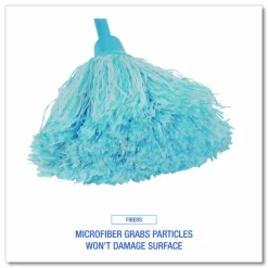 Boardwalk MicroFeather Mini Microfiber Duster, 11" Plastic Handle
