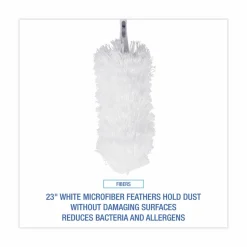 Boardwalk MicroFeather Washable Microfiber Duster, 23" Plastic Handle