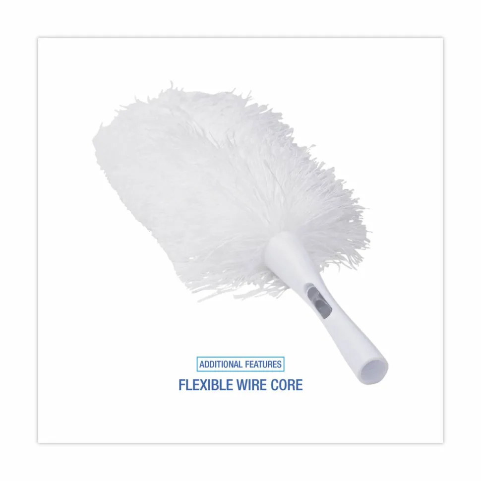 Boardwalk MicroFeather Washable Microfiber Duster, 23" Plastic Handle