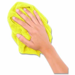 Boardwalk Microfiber Cleaning Cloths, 12 x 12, Yellow, 12/Pack