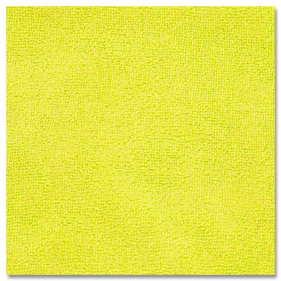 Boardwalk Microfiber Cleaning Cloths, 12 x 12, Yellow, 12/Pack