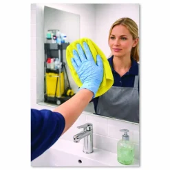 Boardwalk Microfiber Cleaning Cloths, 12 x 12, Yellow, 12/Pack