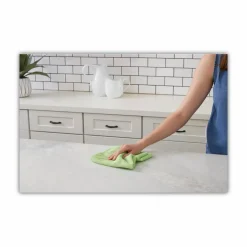Boardwalk Microfiber Cleaning Cloths, 16 x 16, Green, 24/Pack