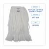 Boardwalk Mop Head, Looped, Enviro Clean With Tailband, Cotton/Synthetic, Medium, White, 12/Carton