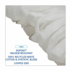 Boardwalk Mop Head, Looped, Enviro Clean With Tailband, Cotton/Synthetic, Medium, White, 12/Carton