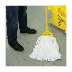 Boardwalk Mop Head, Looped, Enviro Clean With Tailband, Cotton/Synthetic, Medium, White, 12/Carton
