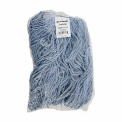 Boardwalk Mop Head, Standard Head, Cotton/Synthetic Fiber, Cut-End, #20, Blue, 12/Carton