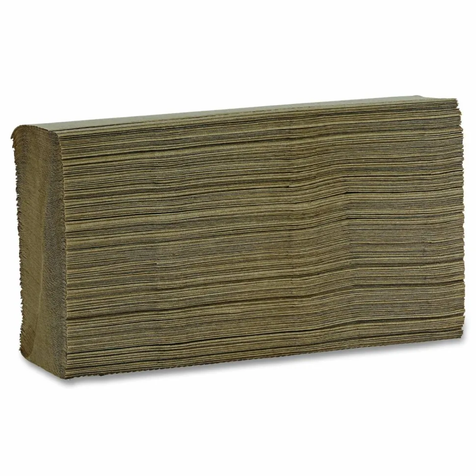 Boardwalk Multifold Paper Towels, 1-Ply, 9 x 9.45, Natural, 250/Pack, 16 Packs/Carton